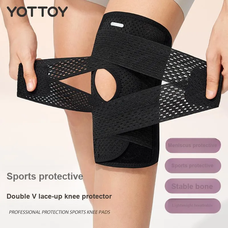 YOTTOY Knee Pads Running Mountaineering Hiking Cycling Badminton Basketball Fitness Bike Unisex-6