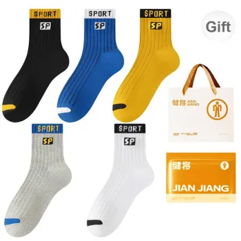 Master Mid Calf Socks Men's Shopping Bag 5 Pack