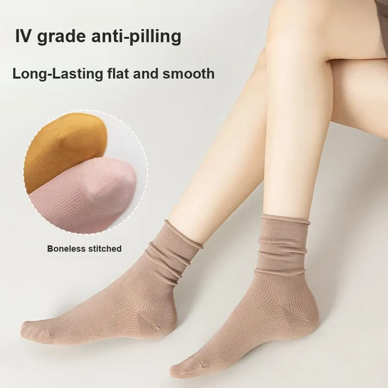 MIIOW Mid-Calf Socks Women's 2 Pack-32