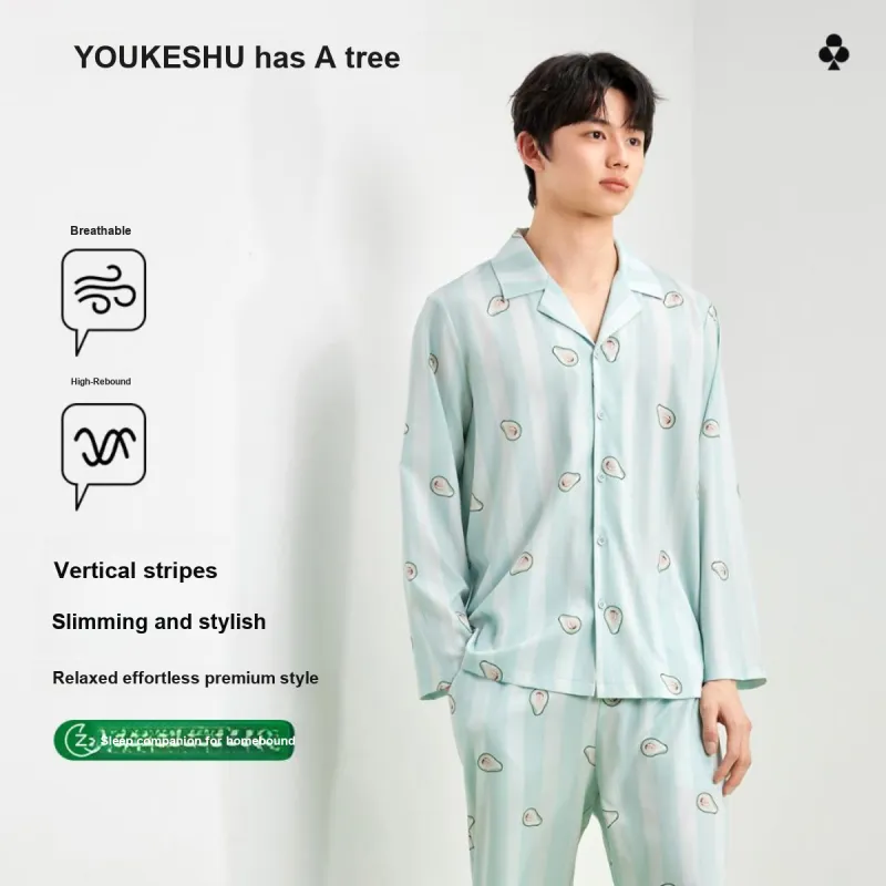 YOUKESHU Pajama Set Men's Shopping Bag-19