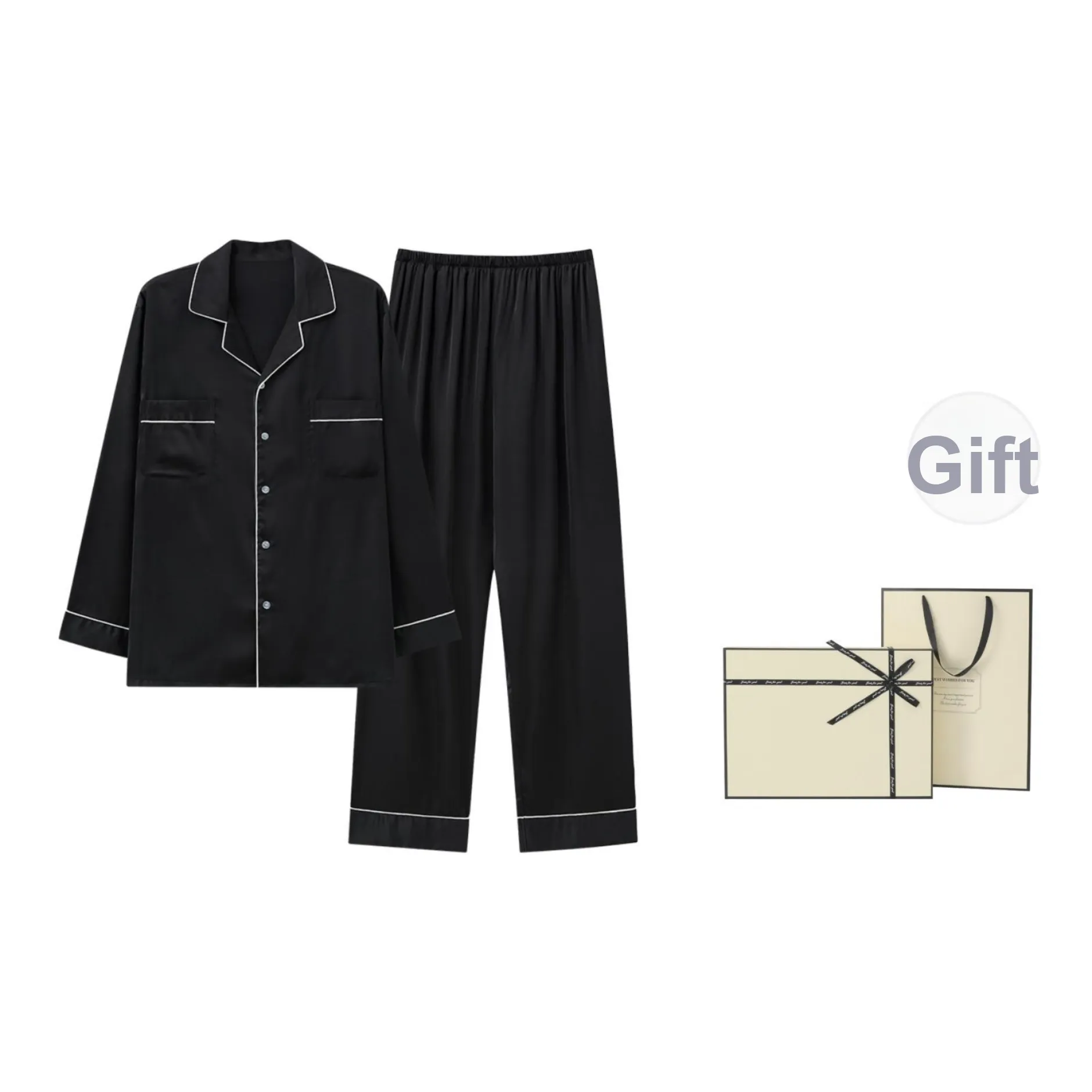 Maultiay Пижамная Подарочная Коробка Весенний и Осенний Мужской