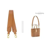 Brown Underarm Wide Strap 65cm+1 Pair Metal Protective Loop