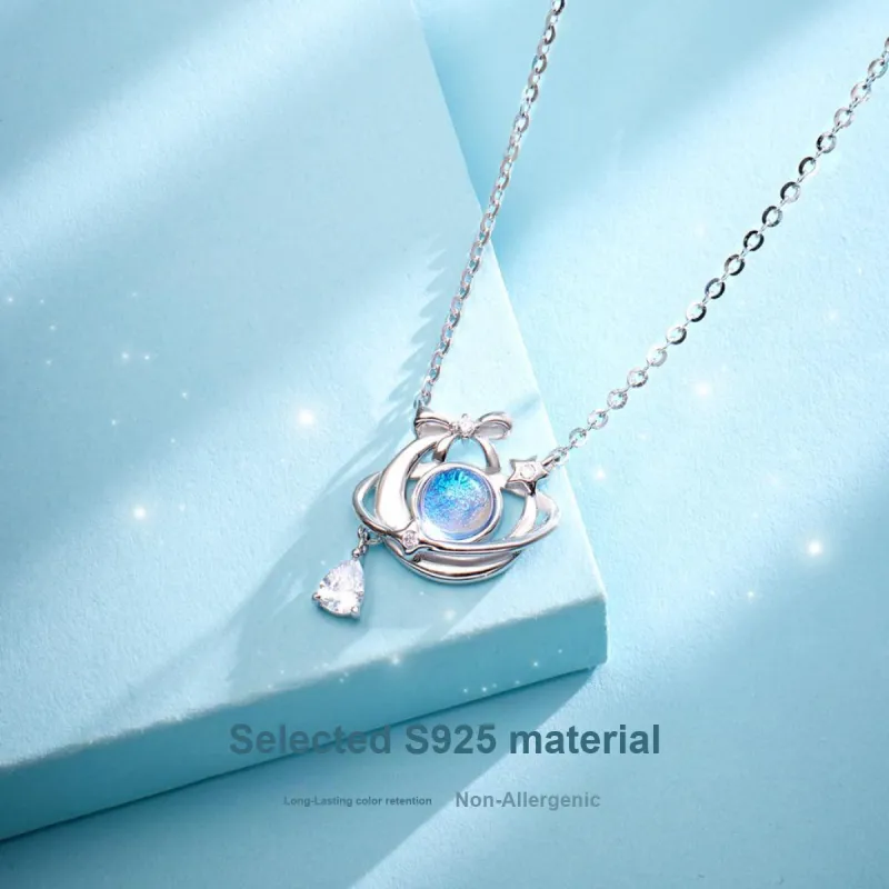 KADER Fleeing Princess Series S925 Silver Necklaces Women's Silver-3