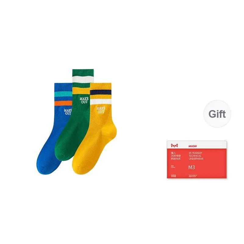 MIIOW Trend Party Series Mid-Calf Socks Men's Shopping Bag Combo Set-9