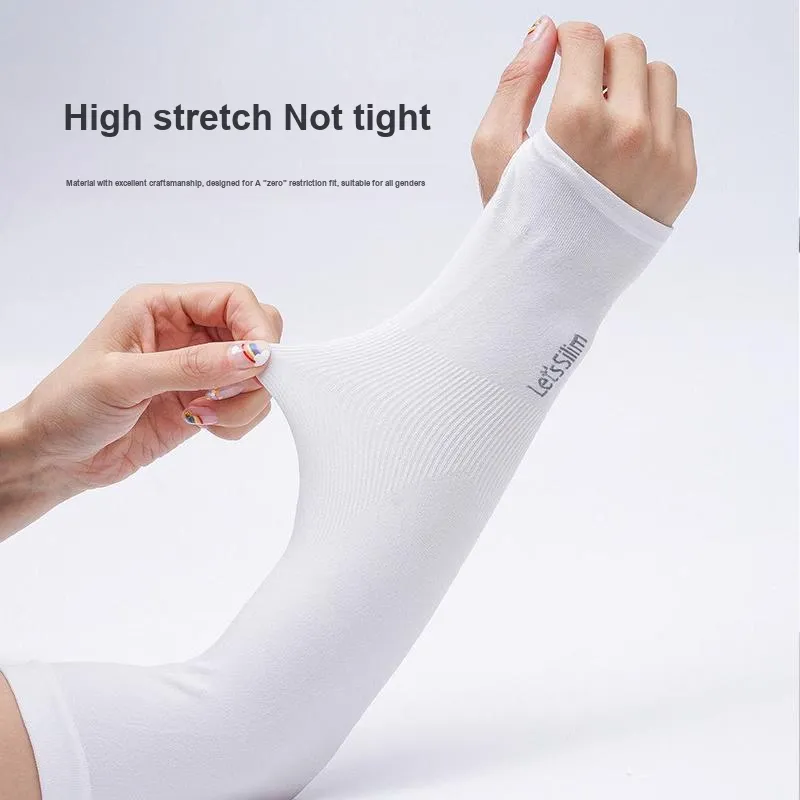 Anxious Polyester Sun Protection Sleeves Unisex-16