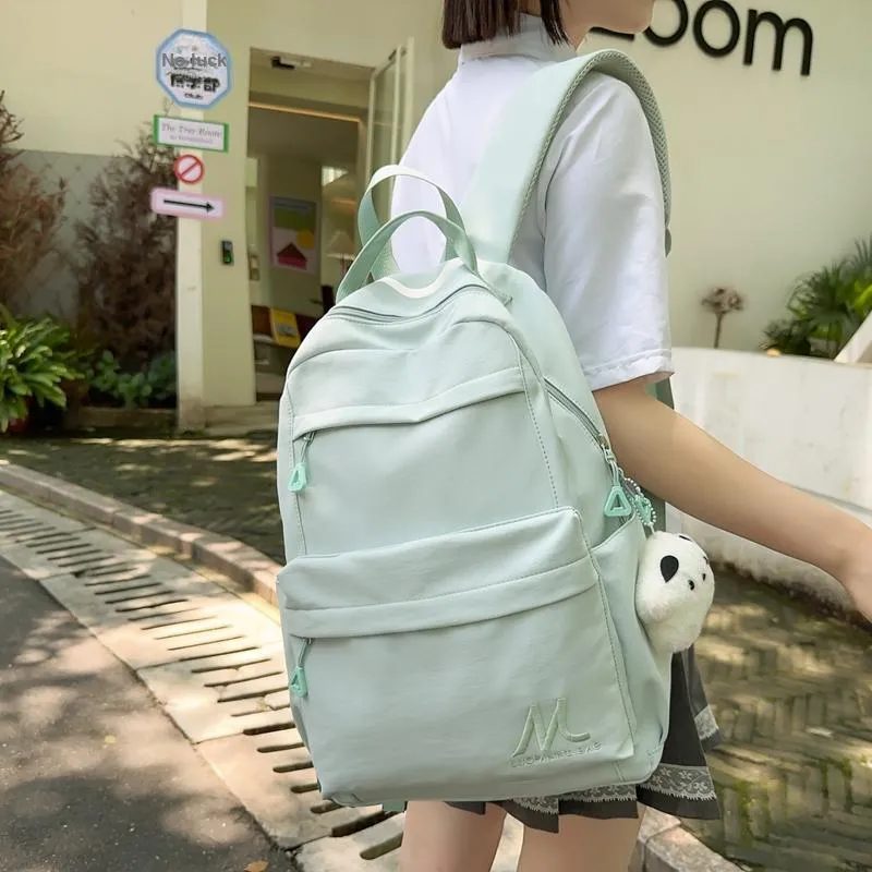 NX DOUGHNUT Oxford Backpack Unisex Ecru/Black/Violet/Light Blue-13