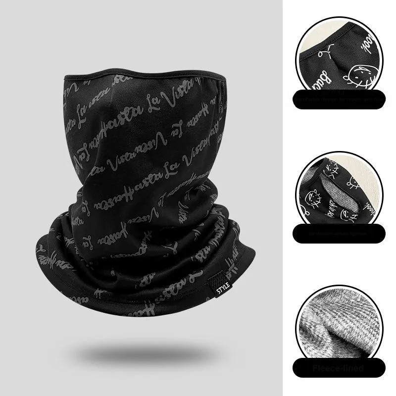JIEKAI Riding Equipment Cycling Face Mask Unisex Polyester 27*36CM Multiple Colors-15