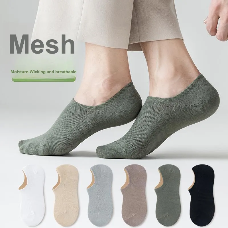 Top Melon No Show Socks Men's 5 Pack-8