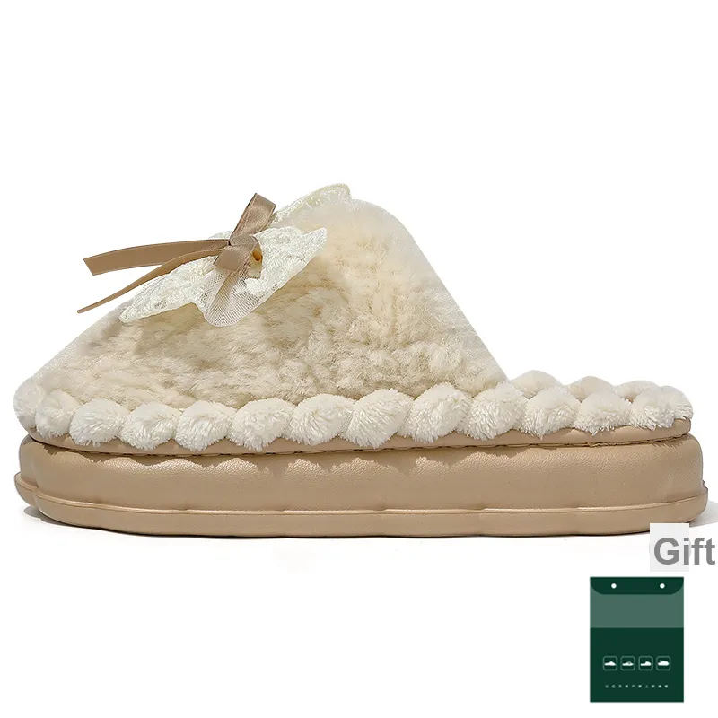 KUUJOO Fuzzy Slippers For Winter-1