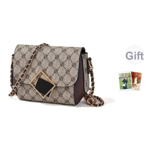 RED DRAGONFLY PVC Crossbody Bag Standard Women's Light Coffee