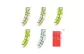 Yellow 2-Green 2-White 1[5 Pack]