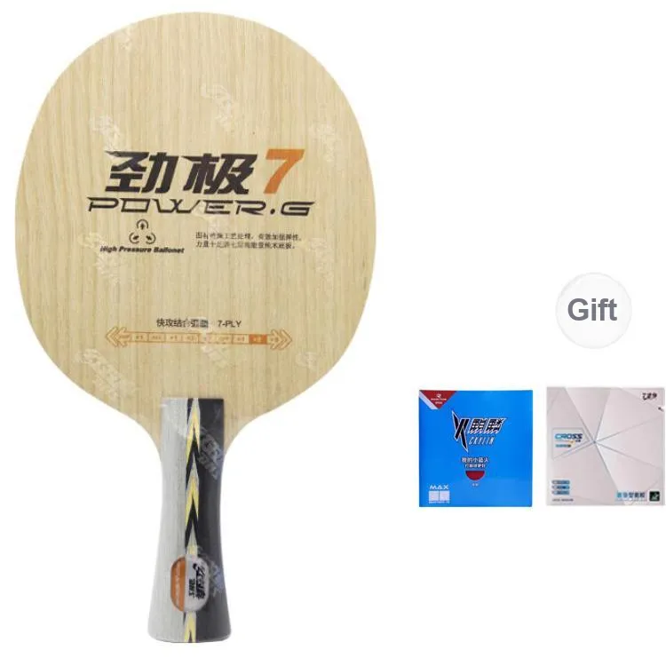 DHS Ping Pong Paddles Unisex Pure Wood-7