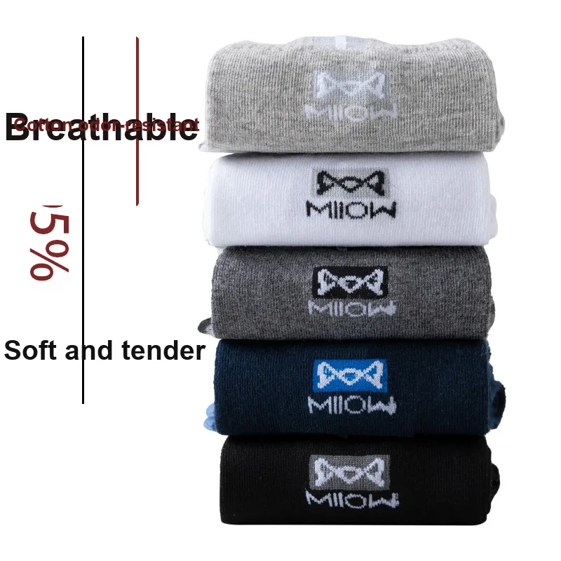 MIIOW Mid Calf Socks Unisex 5 Pack-13