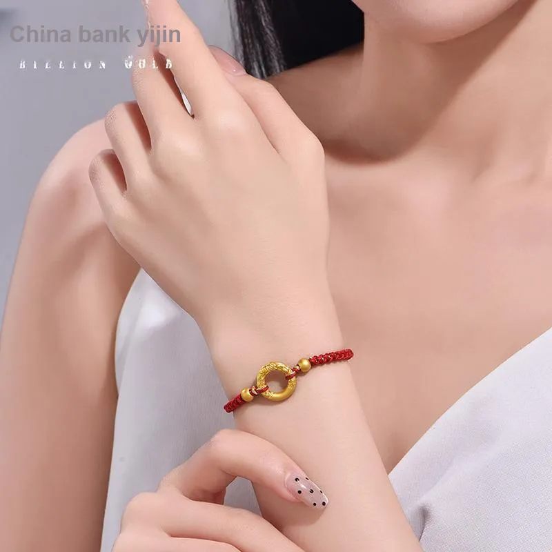 ZHONGYINYIJIN Gold Bracelet Unisex-4