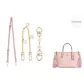 City15 Pink Crossbody Shoulder Strap Three-Piece Set (Shoulder Strap+Extender Chain+Decorative Chain)