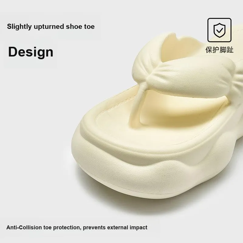 Yu Pu Flip Flops Home Platform Squashy And Bouncy Feeling Summer Slip Resistant Eva Slippers-3