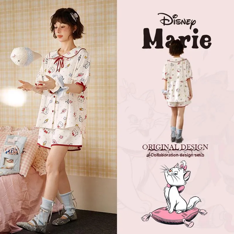 Gongdie x Disney/, Pajama Set Women's Gift Box Set White-1