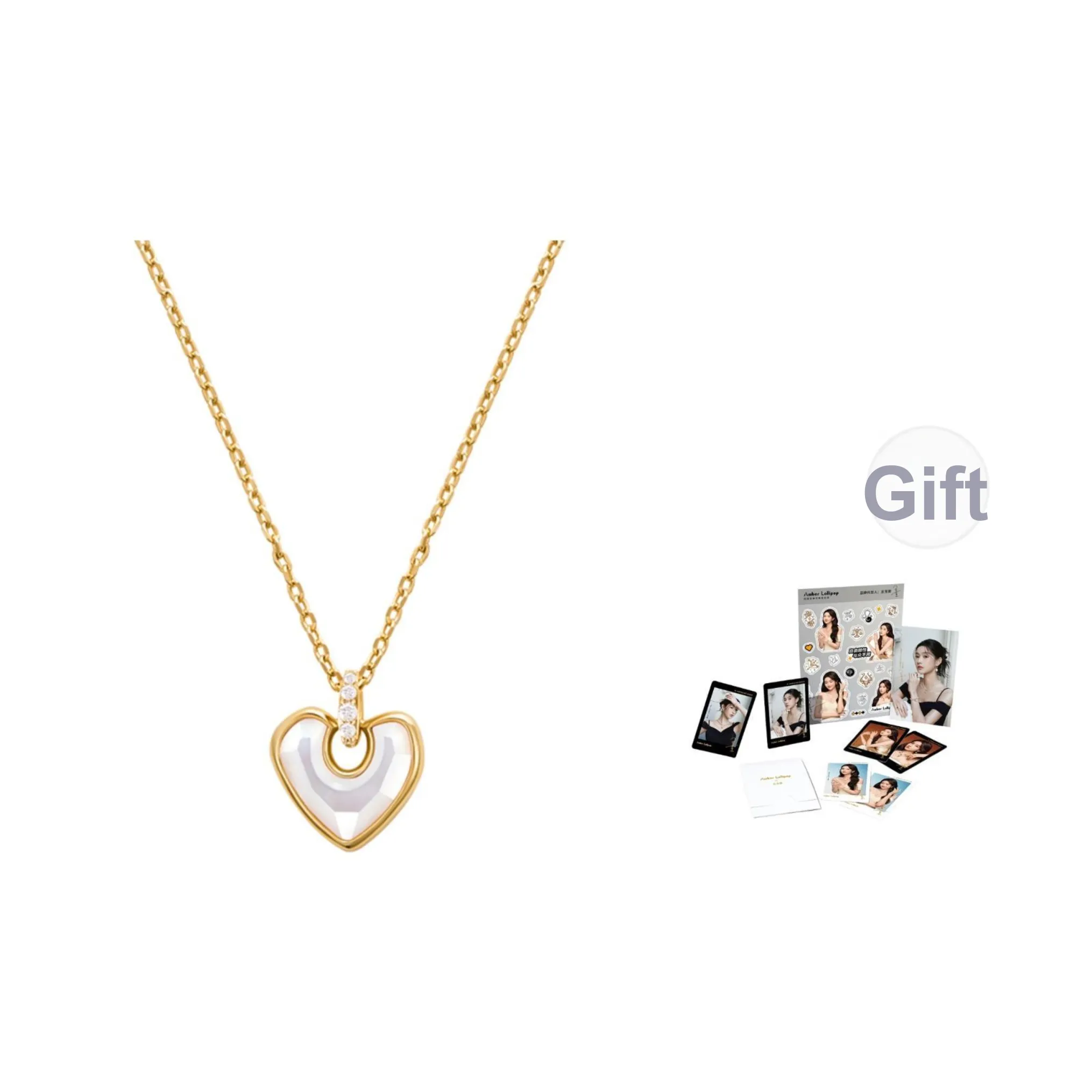 Amber Lollipop AMOUR Collection Necklaces Women's