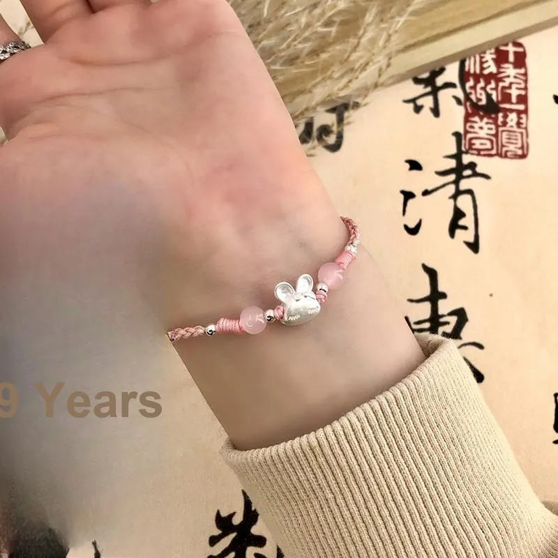 TUTAE Alloy Bracelets Women's Pink-2