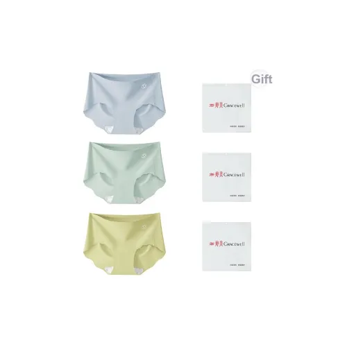 GRACEWELL Женское нижнее белье сумка для покупок 3 упаковки