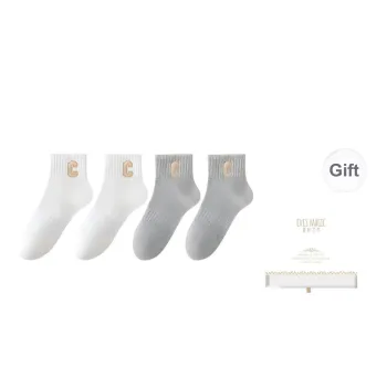 XIA.WA.ZHI.XIU Ankle Socks Women's 4 Pack Gift Box Set