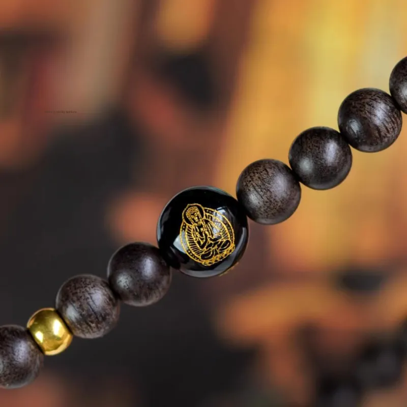 DALONG Aromatic Agarwood Bracelets Unisex-1