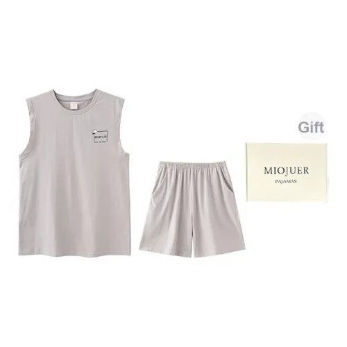 MIOJUER Пижамный комплект мужской серебристо-серый