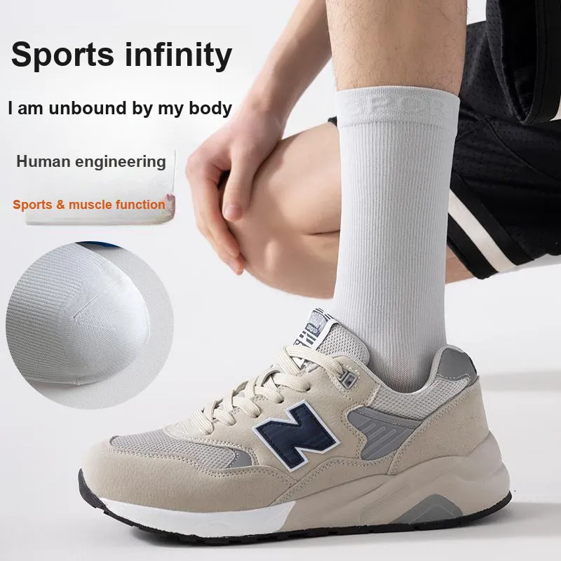 FIRS Mid Calf Socks Men's 4 Pack Mixed color Combination-17