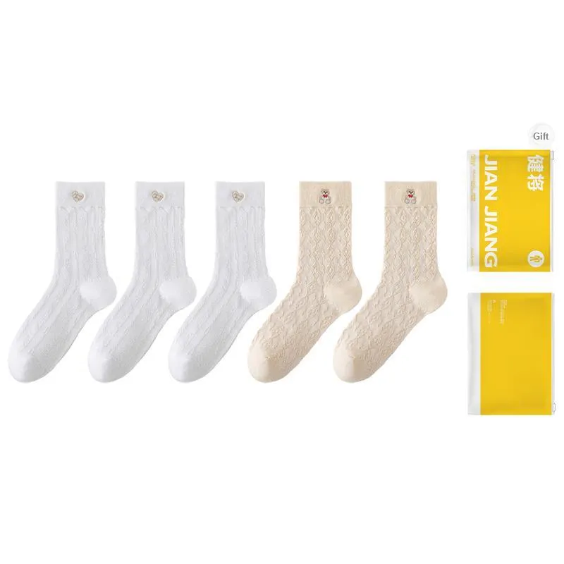 Master Mid Calf Socks Women's Shopping Bag Combo Set-13