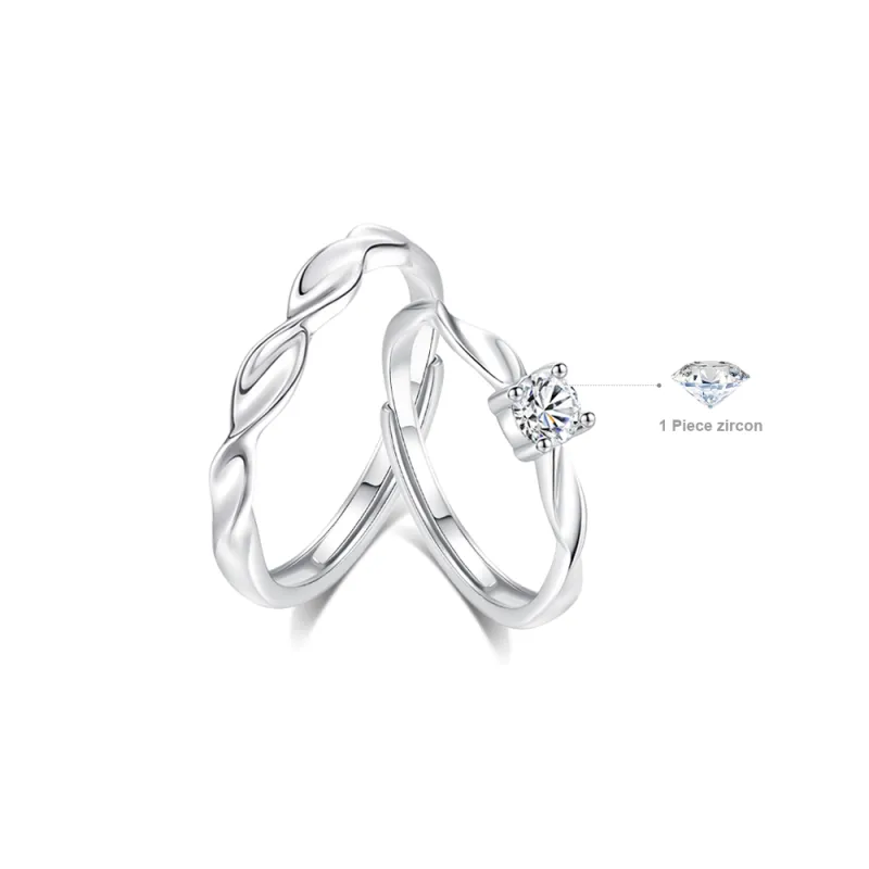Fortune Gold Sterling Silver Rings Unisex-3