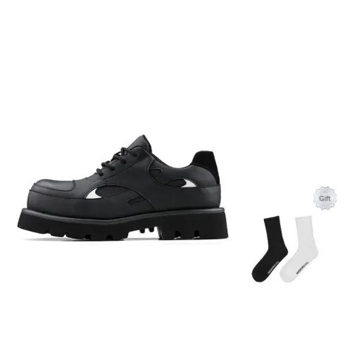 HANQIAORIJI Rakura Series Men's Casual Shoes Men Low-Top Black