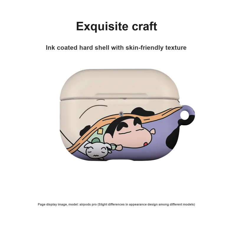 Keshami Applicable To Airpods Pro2/Airpods 3 Generation Sleeping Shin chan Headphone Cases-4
