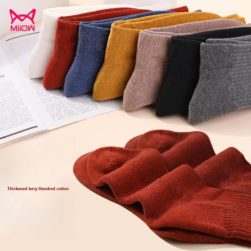 MIIOW Knee High Socks Women's 5 Pack-8