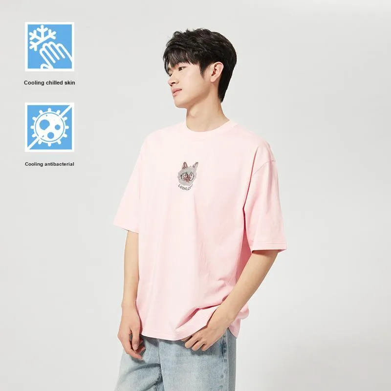 ZUO T Shirts Men Pink-2