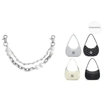 Metal Pearl Decoration Chain Single Purchase Bag Accessory Women's Silver