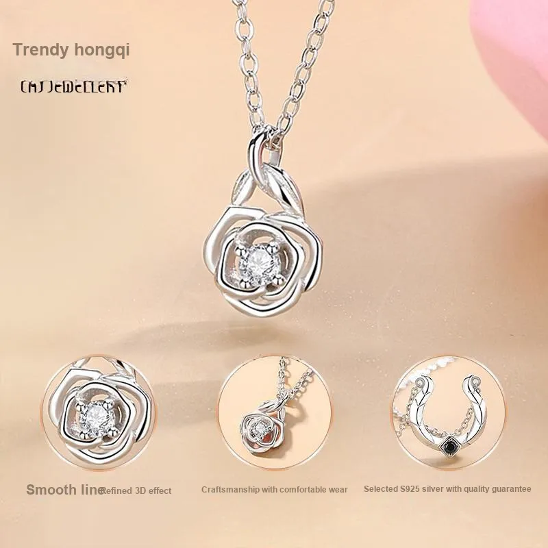 CHAOHONGJI 925 Sterling Silver Necklaces Unisex-2