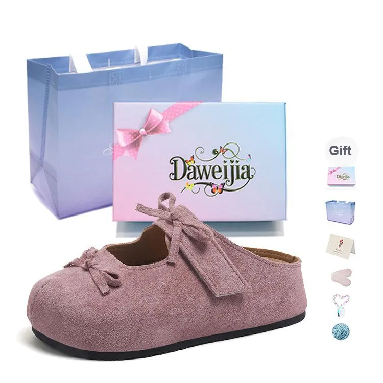 Dawei's House Closed Toe Slippers Women's Gift Box Set-16