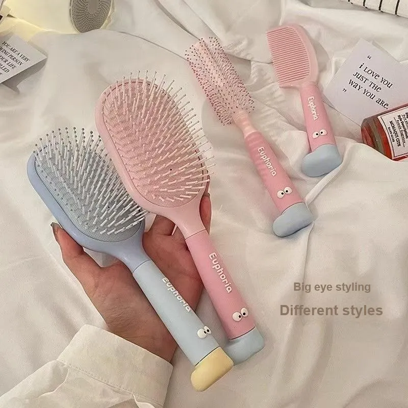 Jingda Cute Big Eyes Airbag Comb Shunfa, Anti Static-11