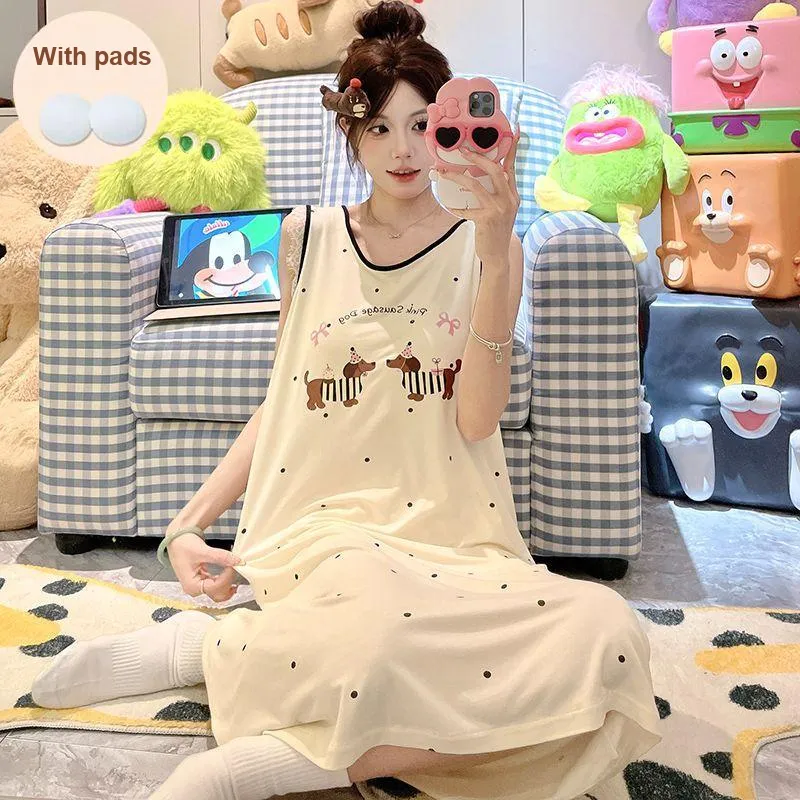 Ta Yan Nightgown Women's Apricot-1