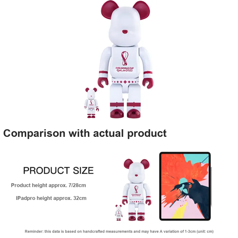 Bearbrick X Fifa World Cup Qatar 2022 White Chrome-2