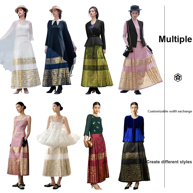 A LIFE ON THE LEFT Casual Long Skirt Women's-16