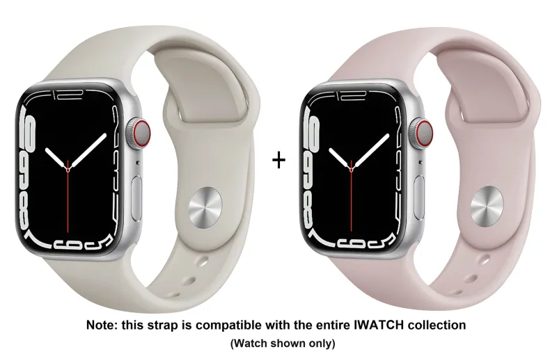ZHISHENG Apple Compatibility Watch Band 38 45mm Watch Dial All Silicone Material-7
