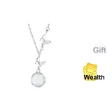 Butterfly & Lychee Chalcedony Necklace-S925 Silver