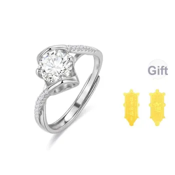 JINLIUFUJIXIANG S925 Silver Rings Women's