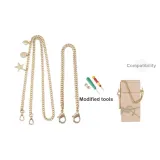 Yves Saint Laurent Perfume Box Gold-Tone Five-Pointed Star Pendant Chain 100cm+Gold-Tone Decorative Chain 30cm[Includes Modified Tool]