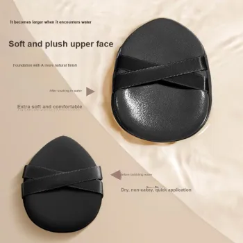 Gentle Welcome Double Ribbon Powder Puff Cleaner Make up Tools Dry And Wet Dual Use, Cleaning Six Piece Set