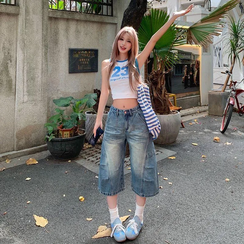 Shuhao Bai Denim Shorts Women's-4