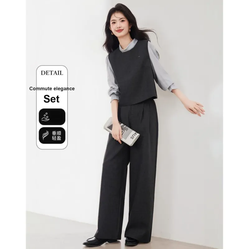 XINFEIYU Casual Suit Women's Gray-1