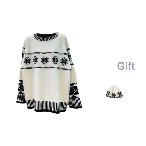 TESTUNG Белый [Базовый + В комплекте Шляпа] Унисекс Трикотаж