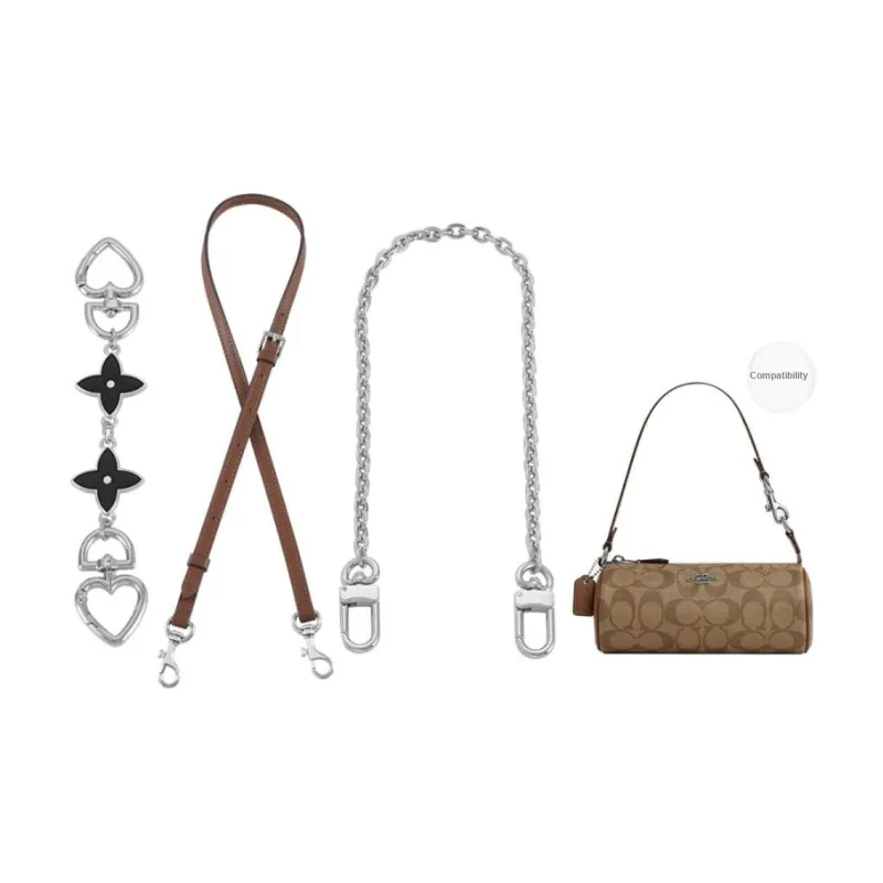 Lan Bao Fan Metal Shoulder Strap, Bag Accessory Women's Gold Tone-99